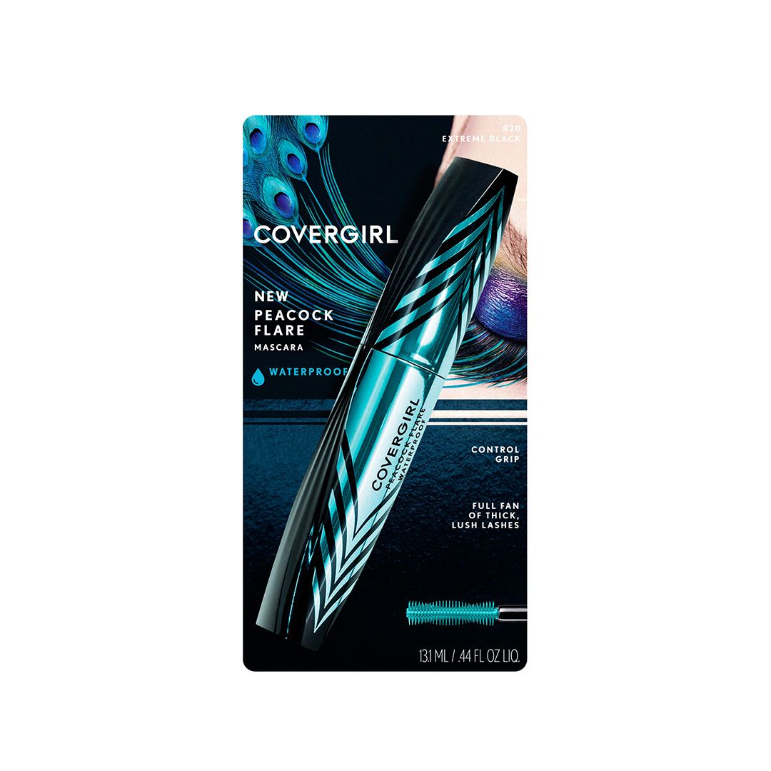 PEACOCK FLARE MASCARA WP, EXTREME BLACK