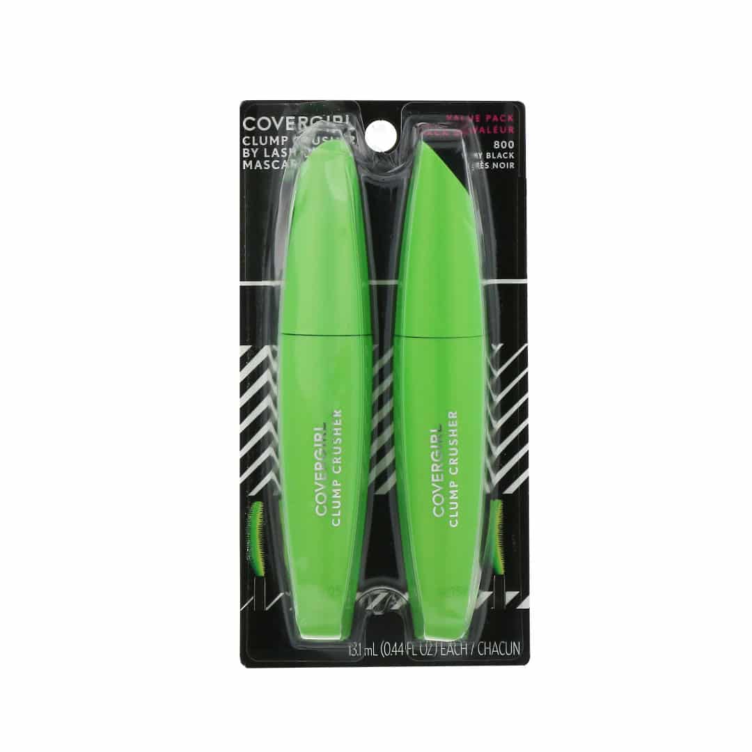 LB CLUMP CRUSHER MASCARA TWIN PACK, VERY BLACK