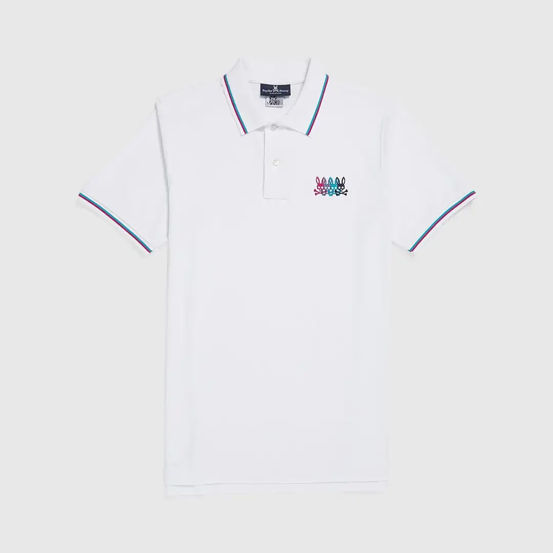REMERA C/POLO CABALLERO-WHITE