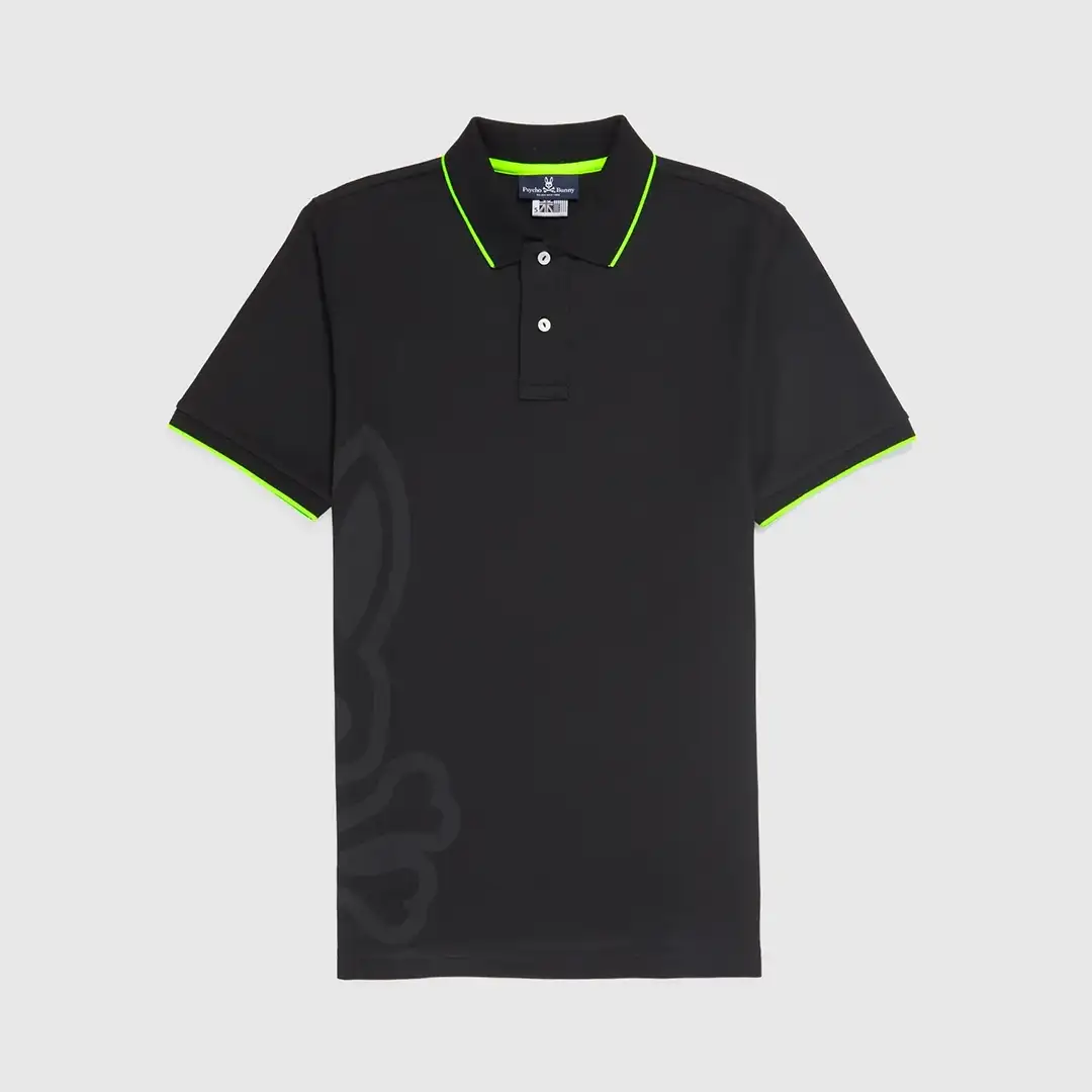 REMERA C/POLO CABALLERO-BLACK