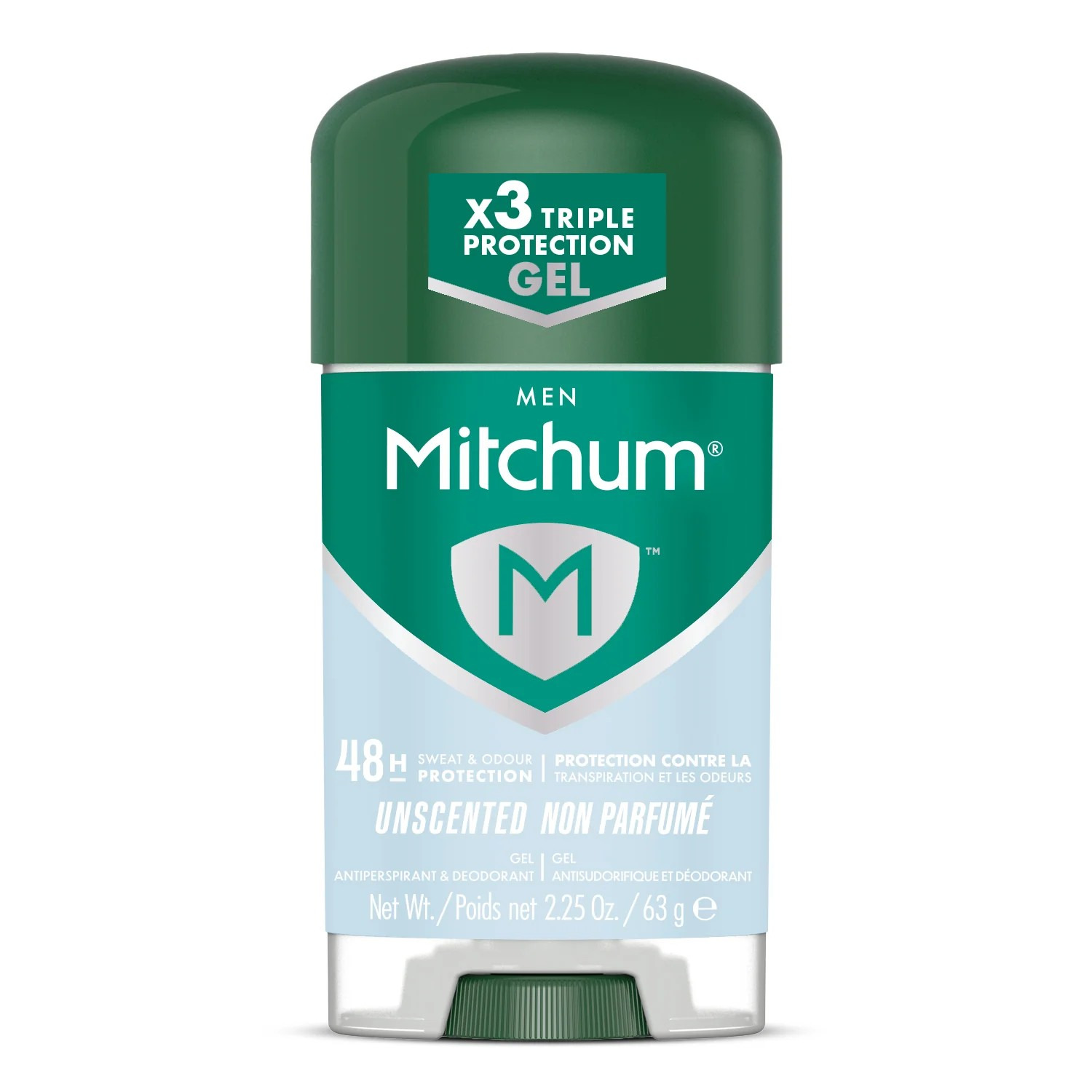 MITCHUM DEODORANT CLEAR GEL UNSCENTED