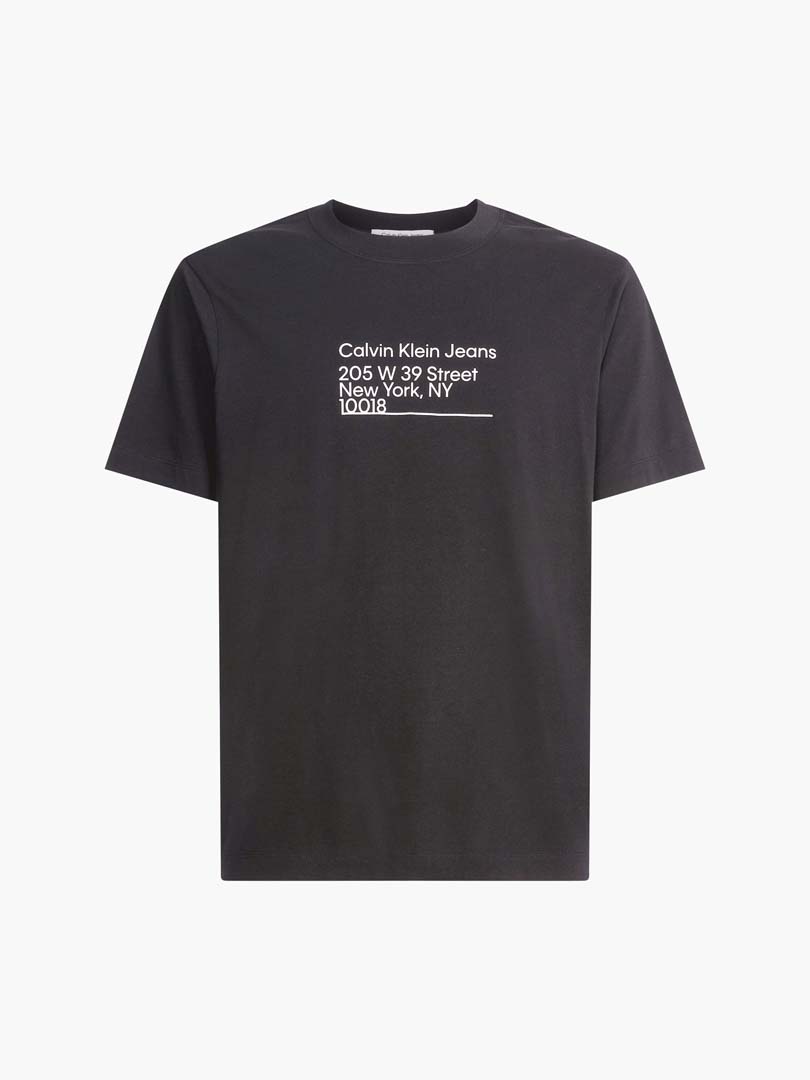 T-SHIRT CAB M/C-CK BLACK