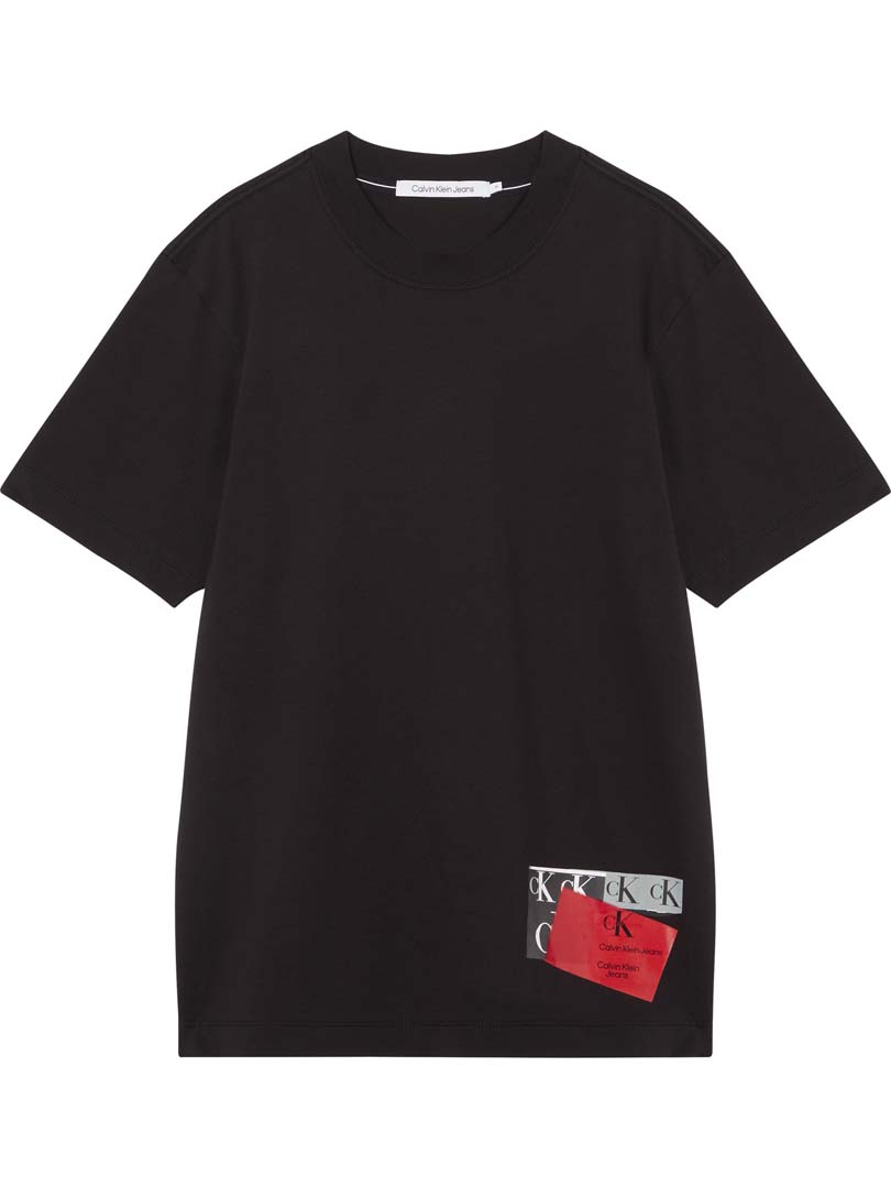 T-SHIRT CAB M/C-CK BLACK