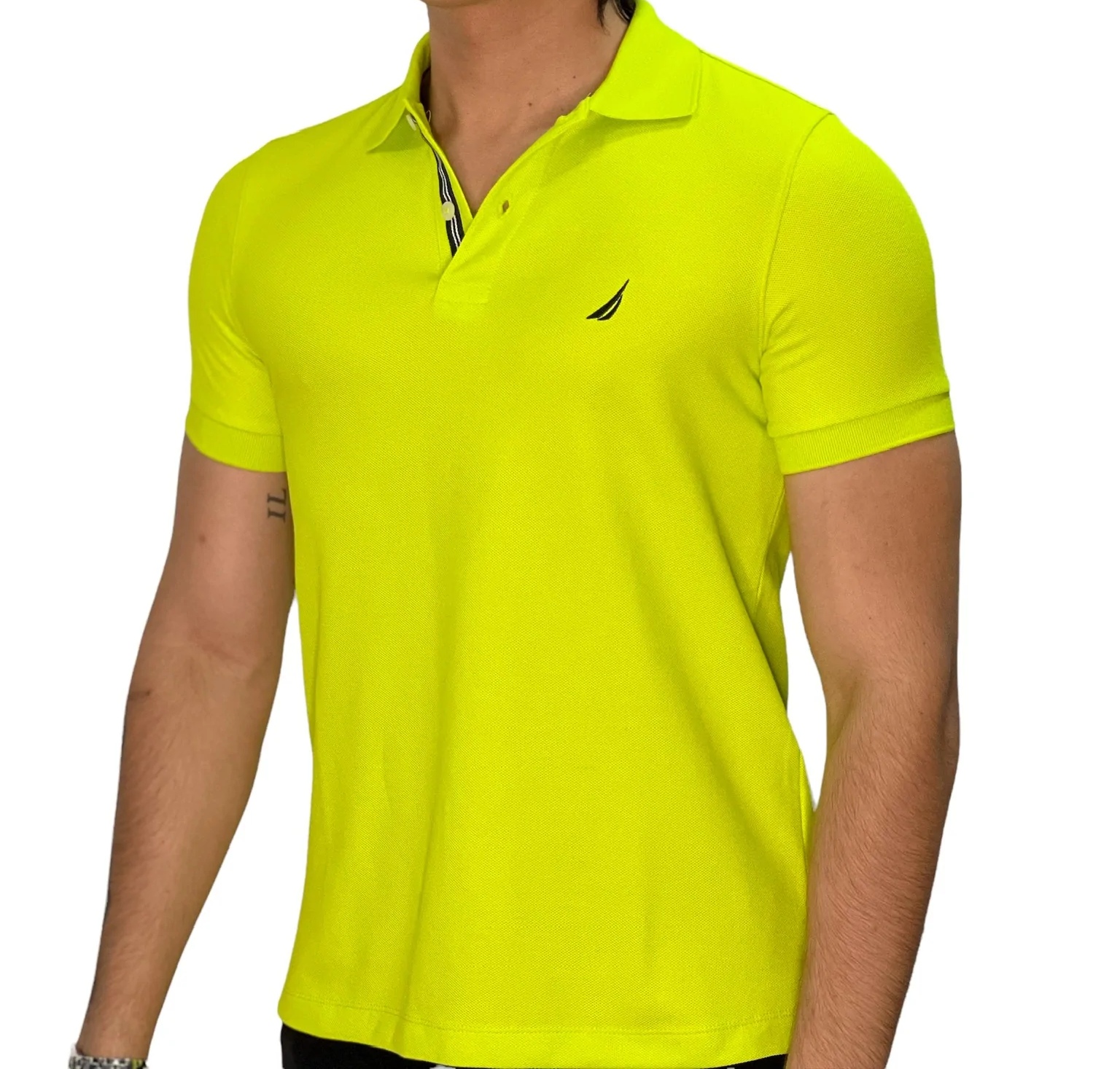 REMERA C/POLO CAB.-TROPIC LIME