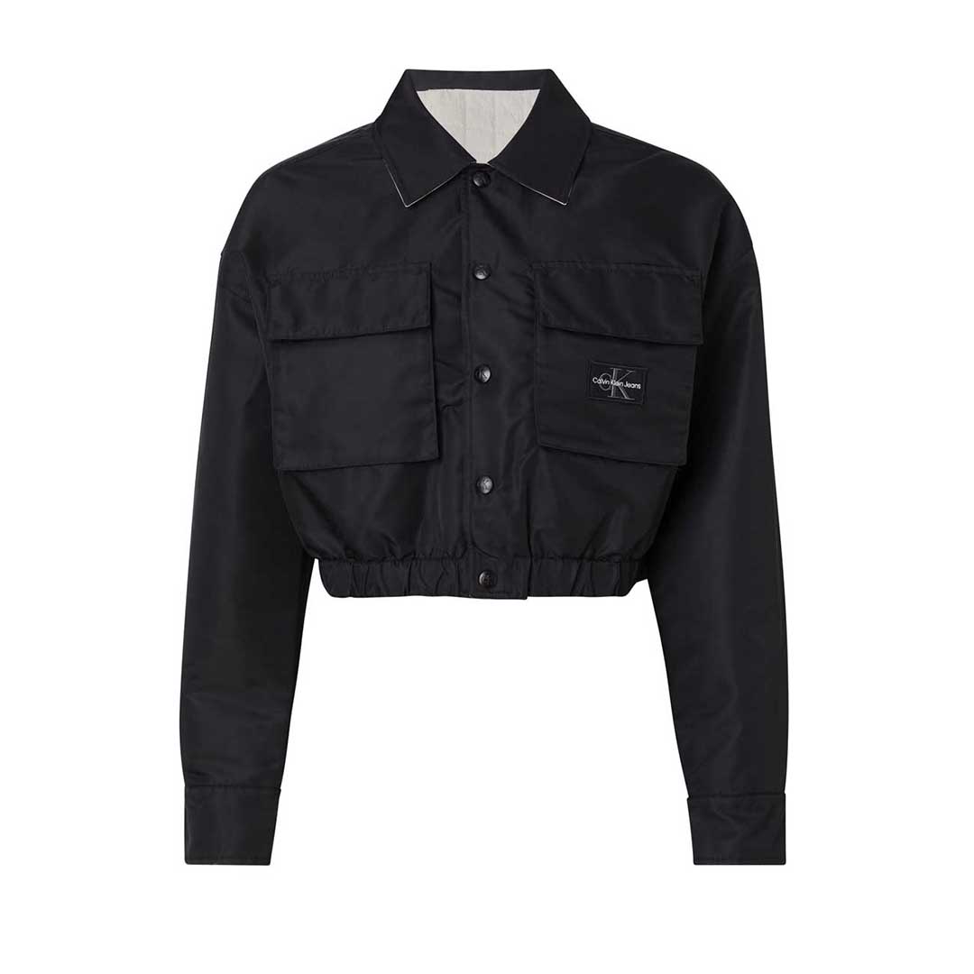 CAMPERA DAMA -CK BLACK/CLASSIC BEIGE