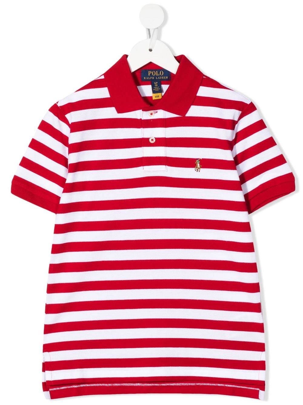 REMERA C/POLO BOYS-RL 2000 RED/WHITE