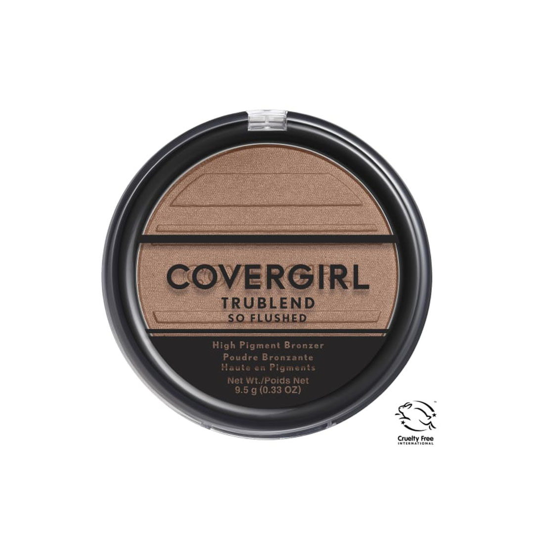 TRUBLEND SO FLUSHED HIGH PIGMENT BLUSH, BRONZER SUNSET GLITZ