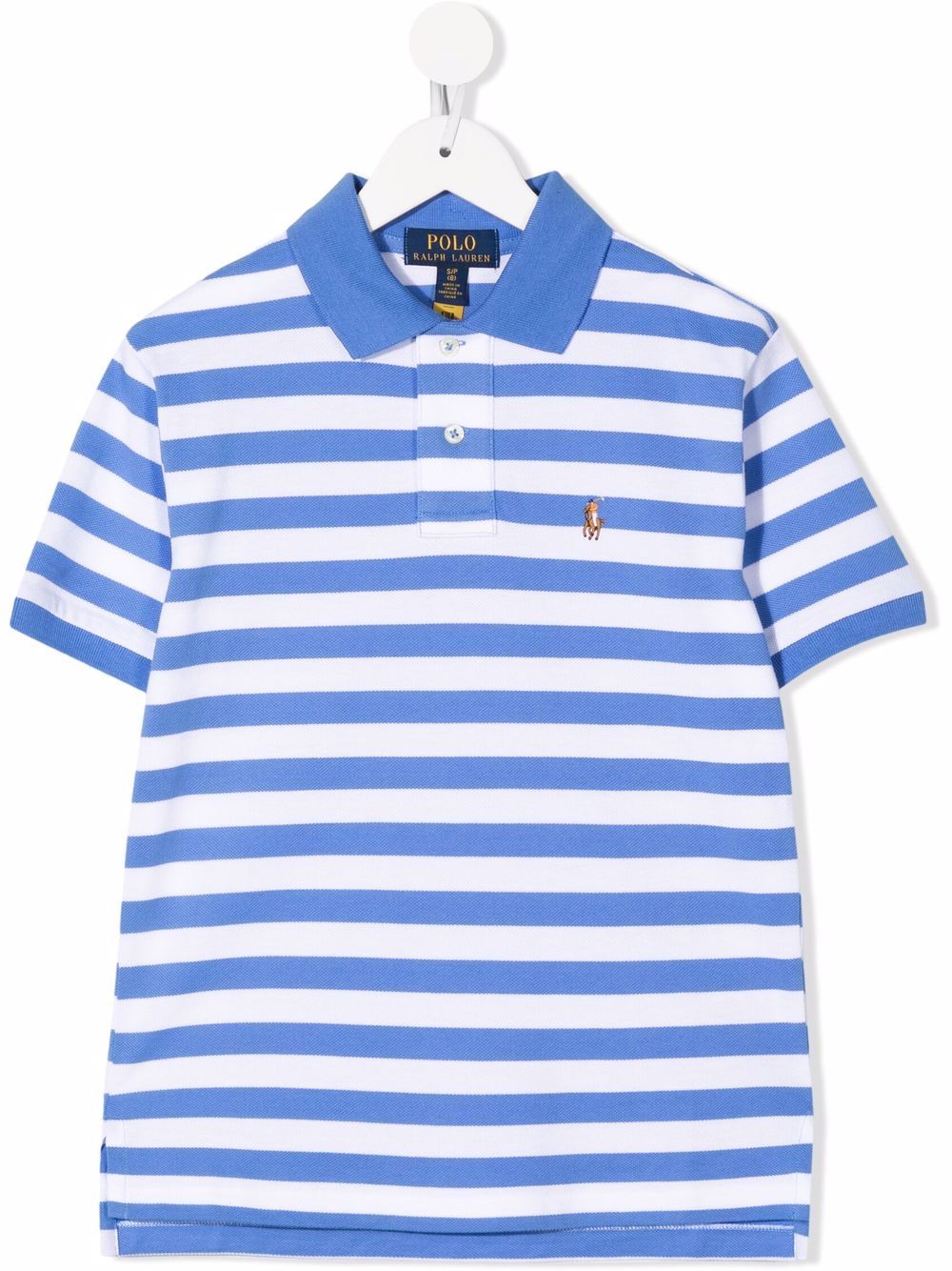 REMERA C/POLO BOYS-HARBOR ISLAND BLUE/WHITE