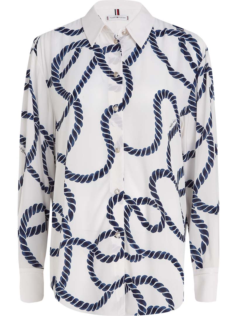 BLUSA M/L DAMA COASTAL ROPE BLUE COAST