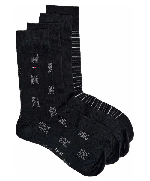 MEDIAS DE VESTIR PAQ. X 4-BLACK 43_46 - 43_46