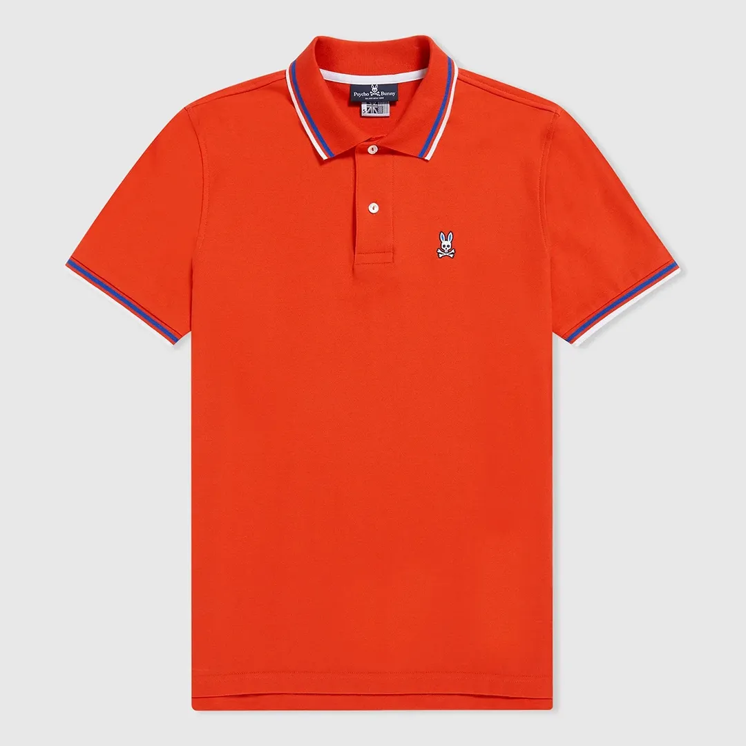 REMERA C/POLO CABALLERO-RED SPICE