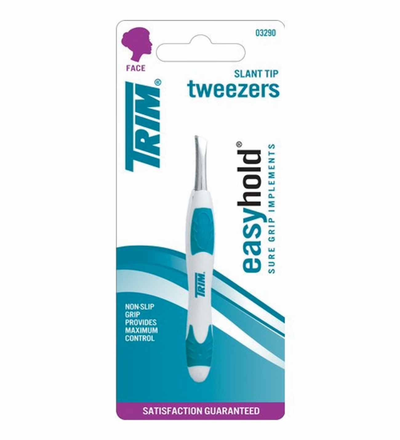 NEW EZ GRIP SLANT TIP TWEEZER