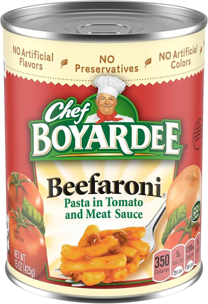 BEEFARONI- FIDEO EN SALSA DE CARNE Y TOMATE