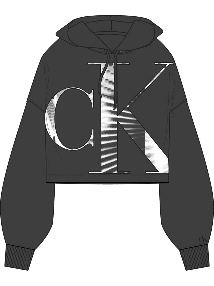 SUDADERA DAMA-CK BLACK