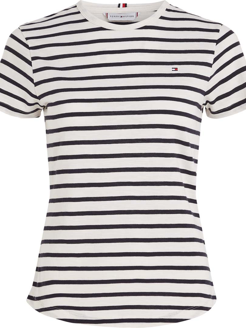 T-SHIRT FASHION DAMA BRETON STP W WHITE/ DESERT