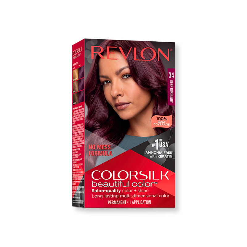 HAIR COLORSILK N34 DEEP BURGUNDY