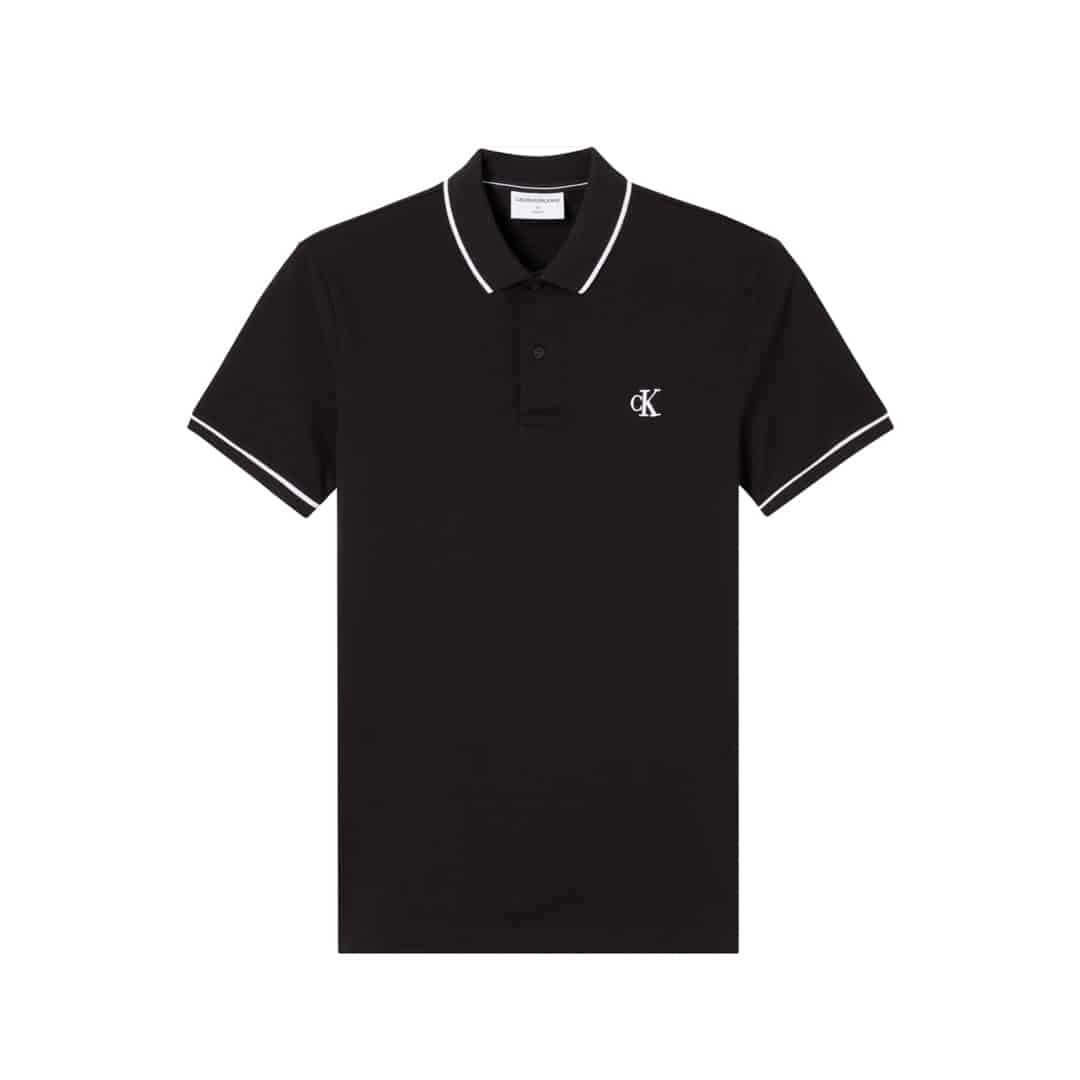REMERA C/POLO PIQUE -CK BLACK