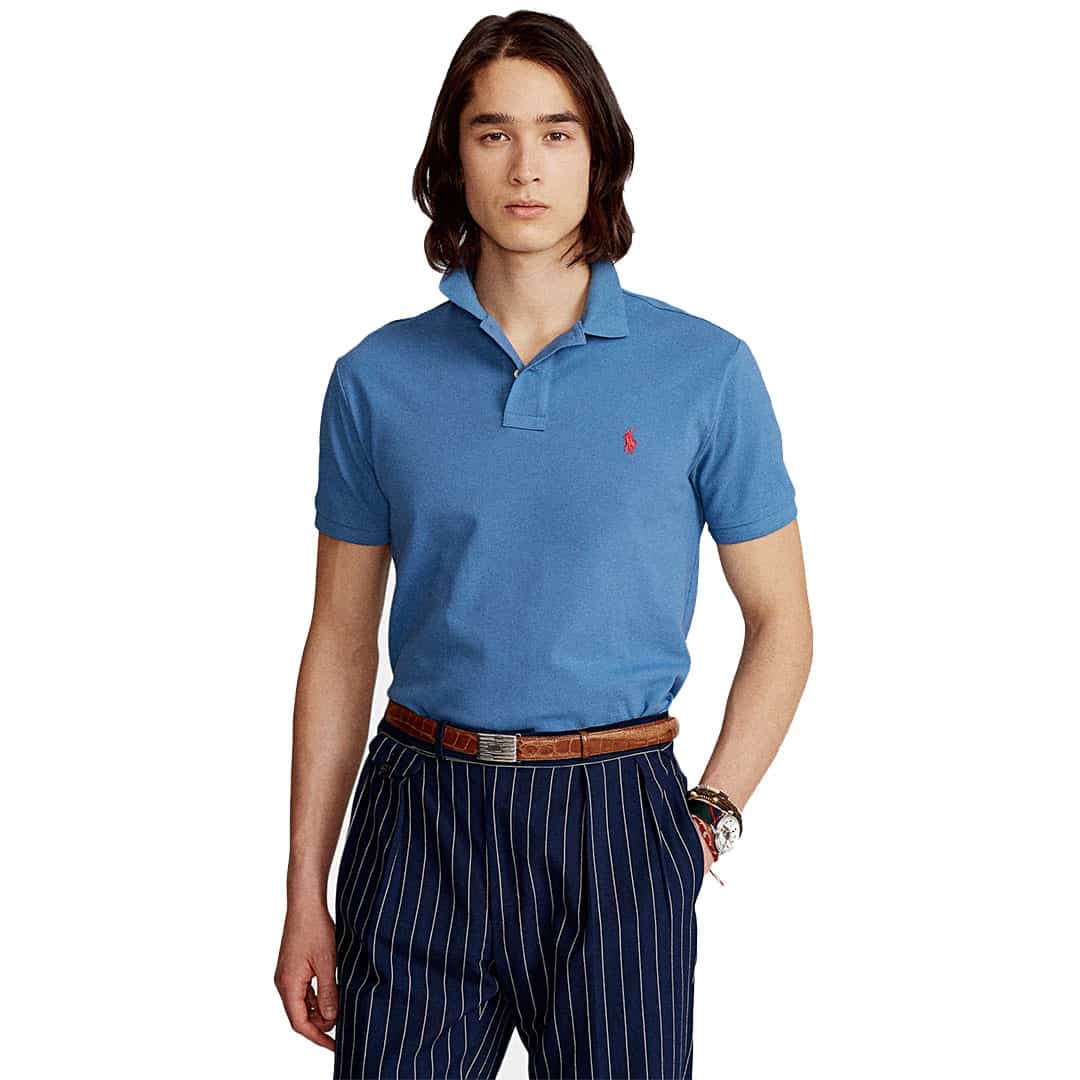 Remera c/polo-Piquet C/Slim-DELTA BLUE/C4488