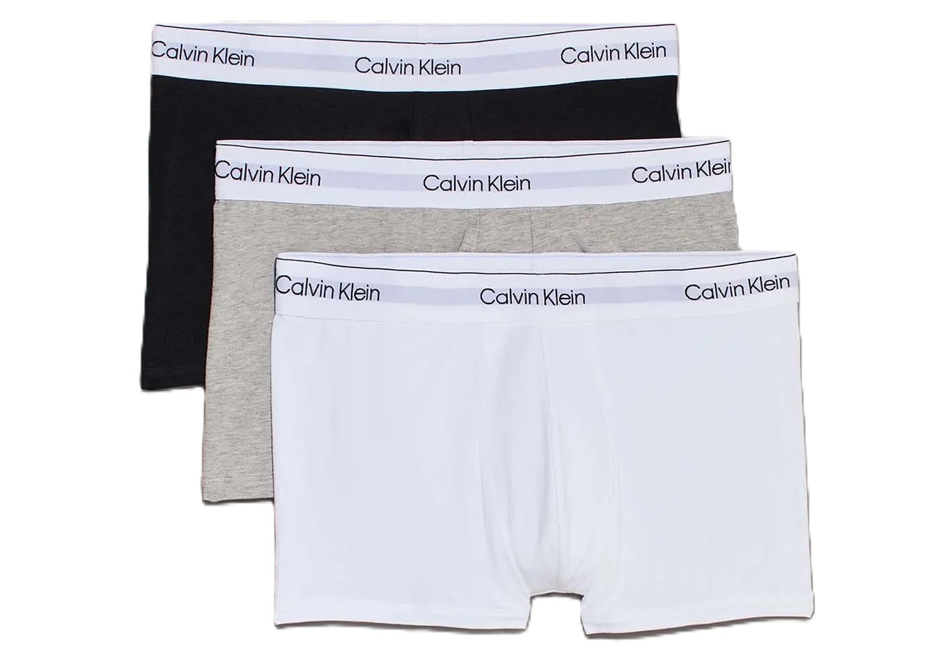 BOXER CAB. TRUNK PQX 3-GREY HEATHER/WHITE/BLACK