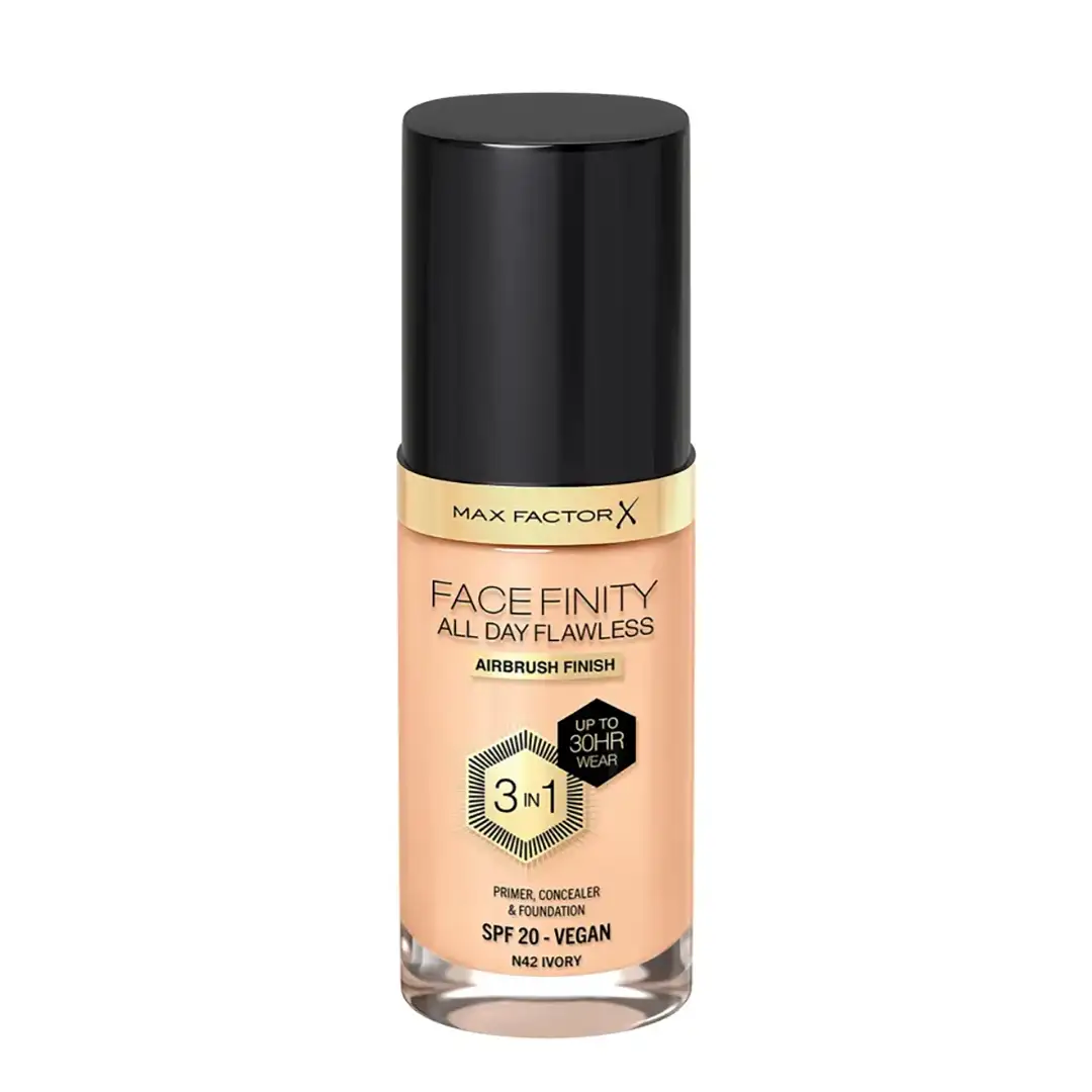 FACEFINITY ALL DAY FLAWLESS LIQUID 3 IN 1, IVORY