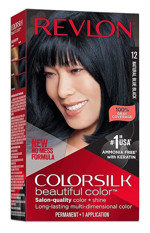 HAIR COLORSILK NATURAL BLUE BLACK 112