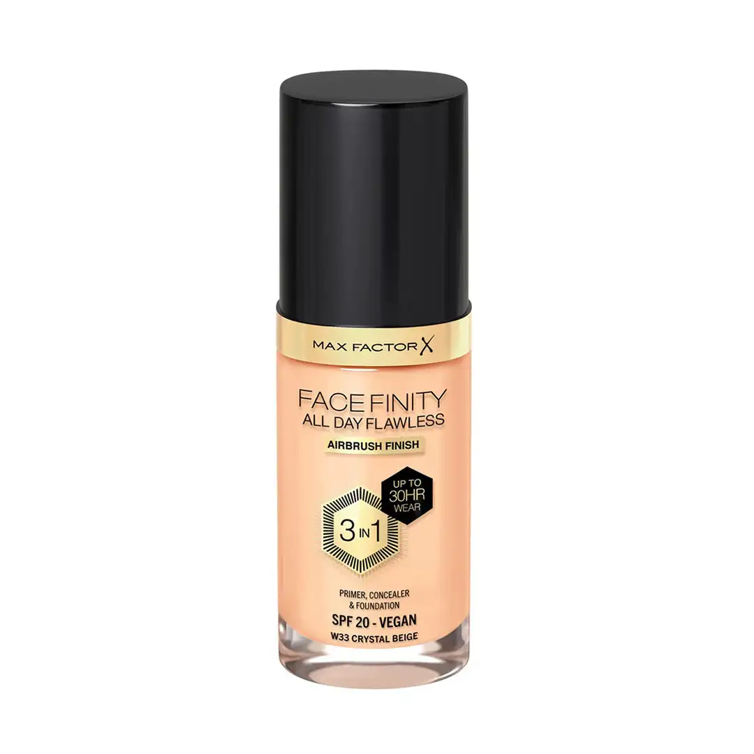 FACEFINITY ALL DAY FLAWLESS LIQUID 3 IN 1, CRYSTAL BEIGE