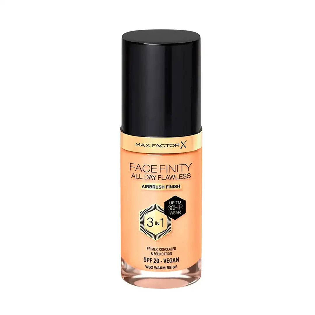 FACEFINITY ALL DAY FLAWLESS LIQUID 3 IN 1, WARM BEIGE