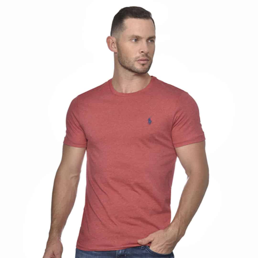 Tshirt C/Slim-VENETIAN RED HEATHER/C7976