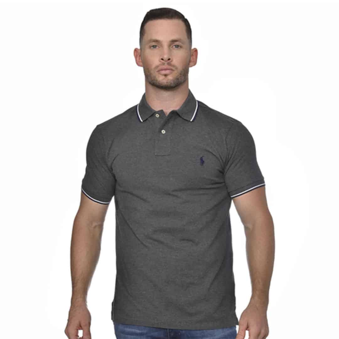 Remera c/polo-Piquet C/Slim-BARCLAY HEATHER/C7927