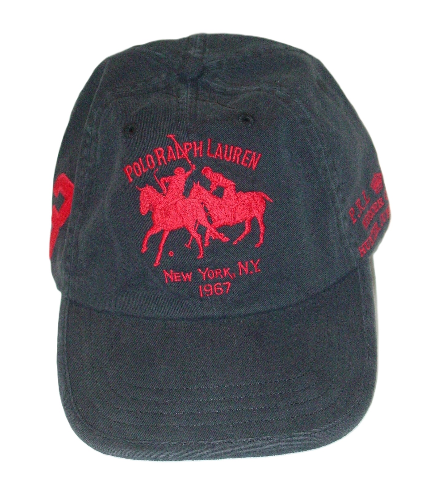 GORROS TWILL BIG PONY DUAL-NEGRO