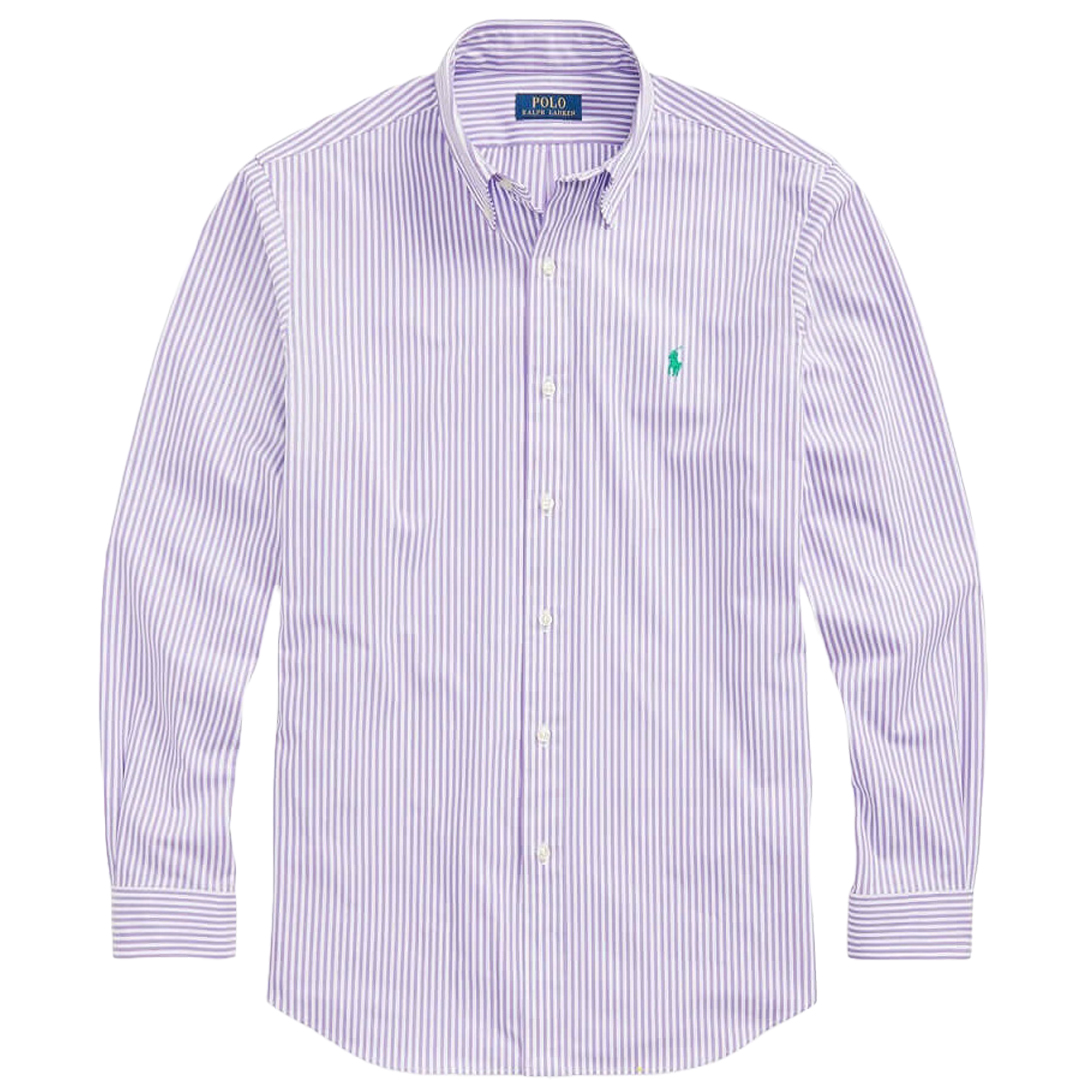 CAMISA M/L CAB. -4655K LAVENDER/WHITE