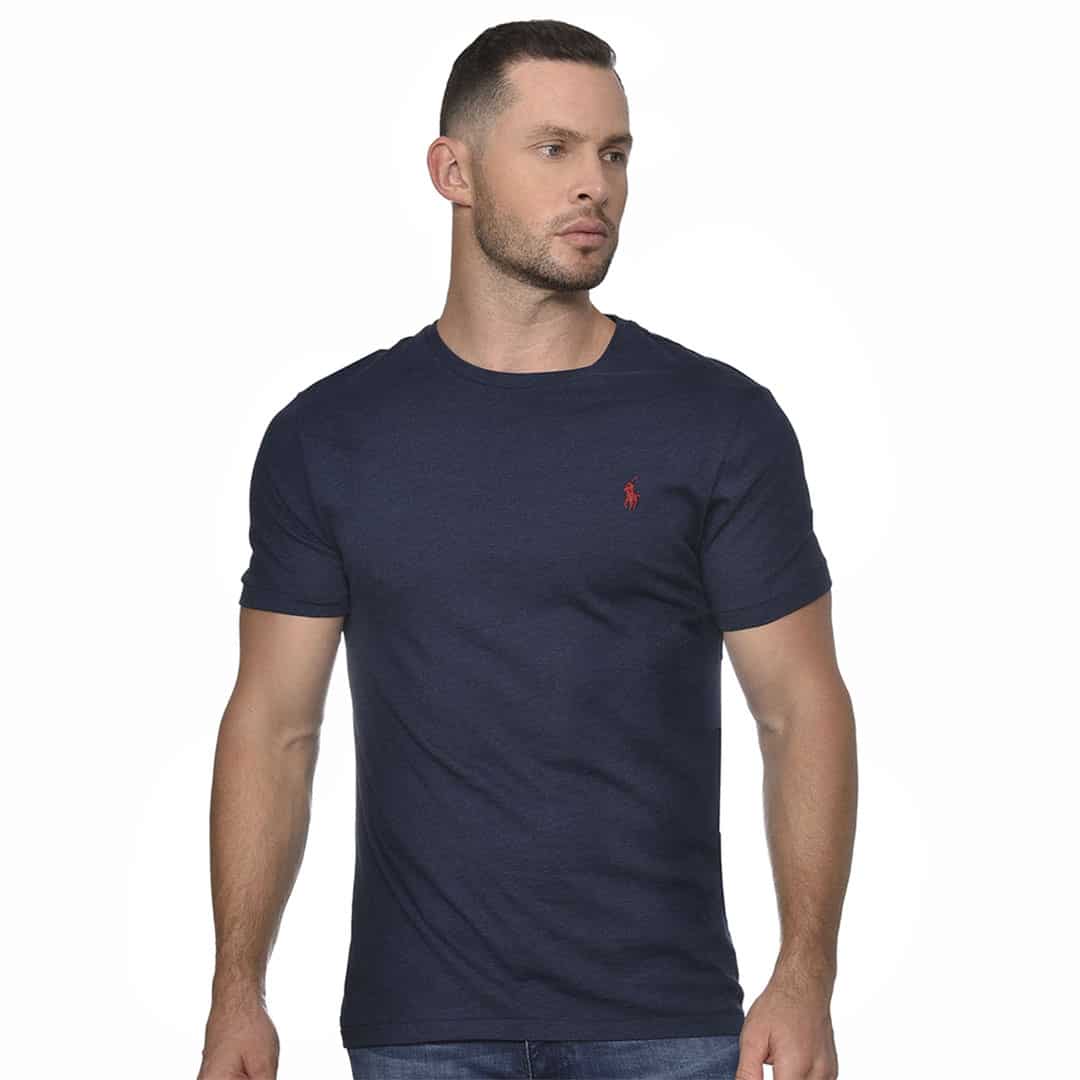 Tshirt C/Slim-MEDIEVAL BLUE HEATHER/C3961