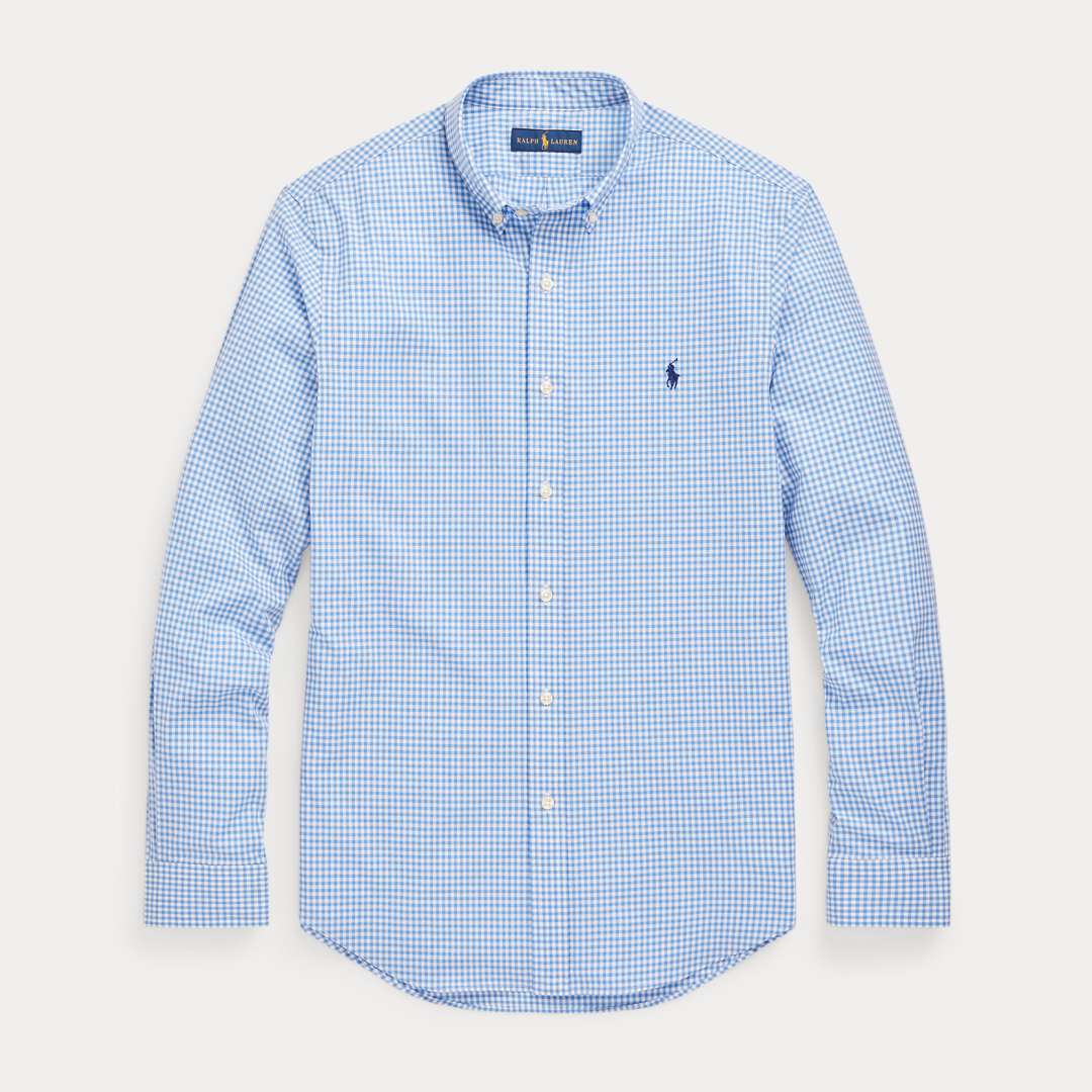 CAMISA M/L CUADROS-2863 BLUE/WHITE CHECK