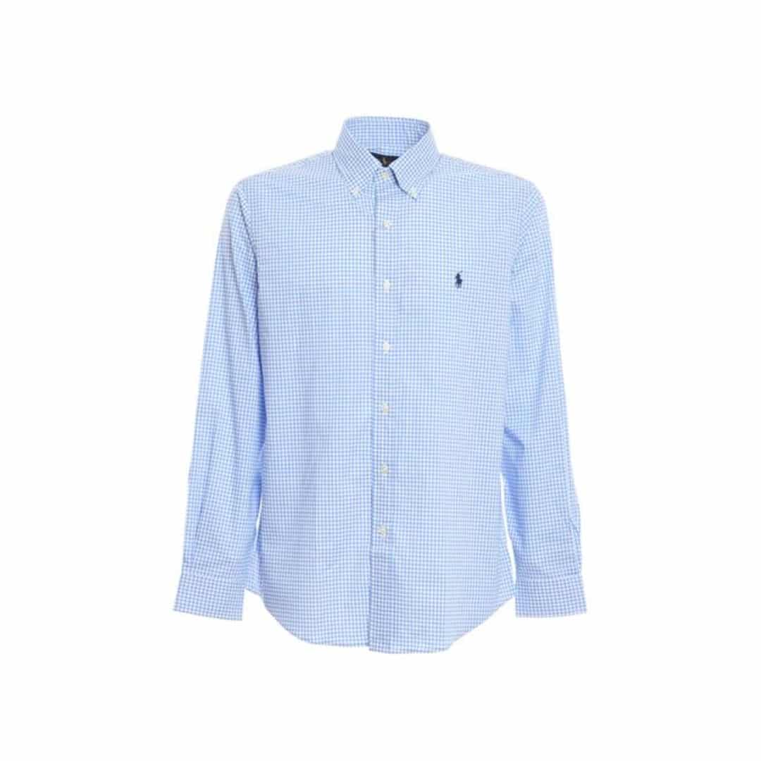 Camisa m/Larga-LIGHT BLUE/WHITE