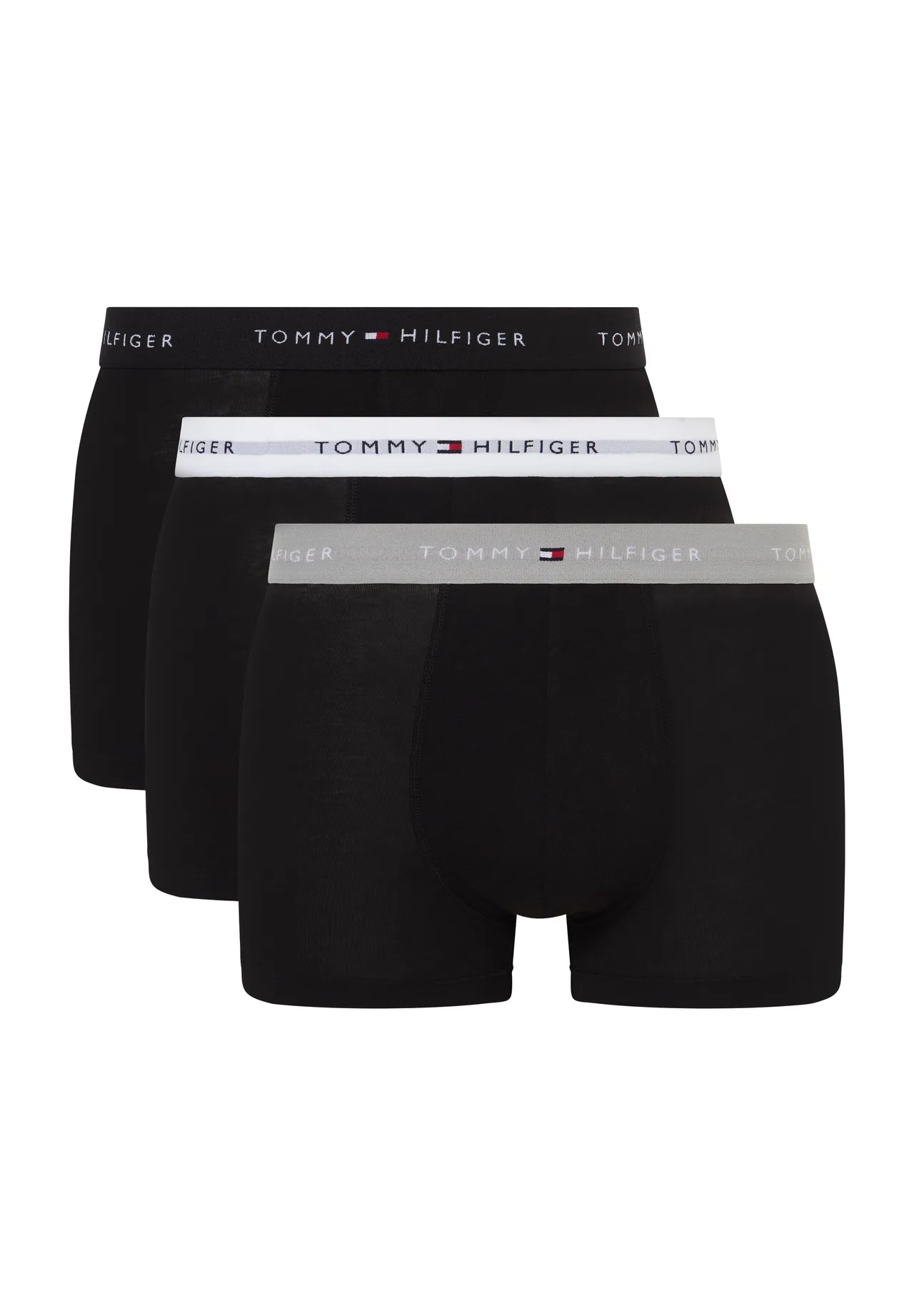 BOXER TRUNK PAQ. X 3-GREY HEATHER/BLACK/WHITE