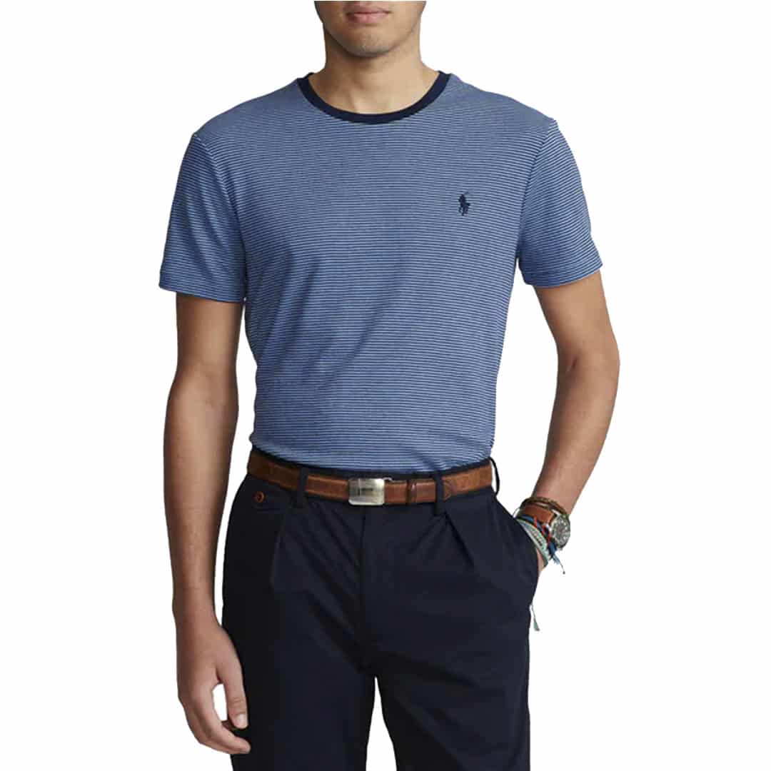 Tshirt C/Slim-CABANA BLUE/FRENCH